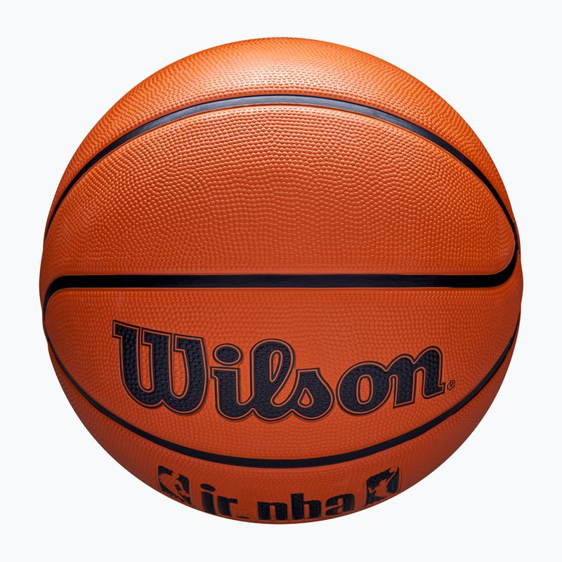 Gyermek kosárlabda Wilson NBA JR Drv Fam Logo barna 4-es méret 4