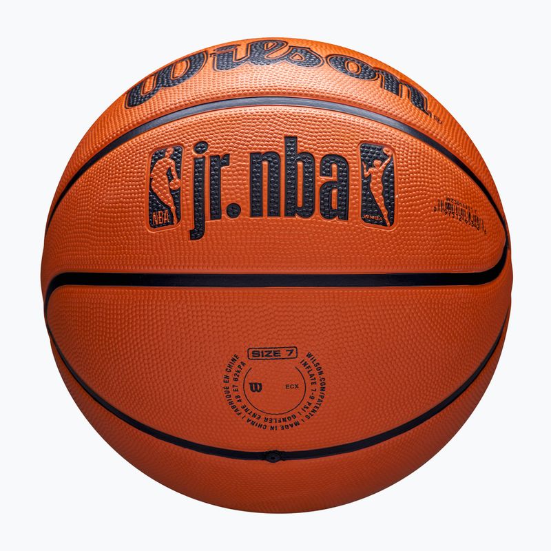 Gyermek kosárlabda Wilson NBA JR Drv Fam Logo barna 4-es méret 5