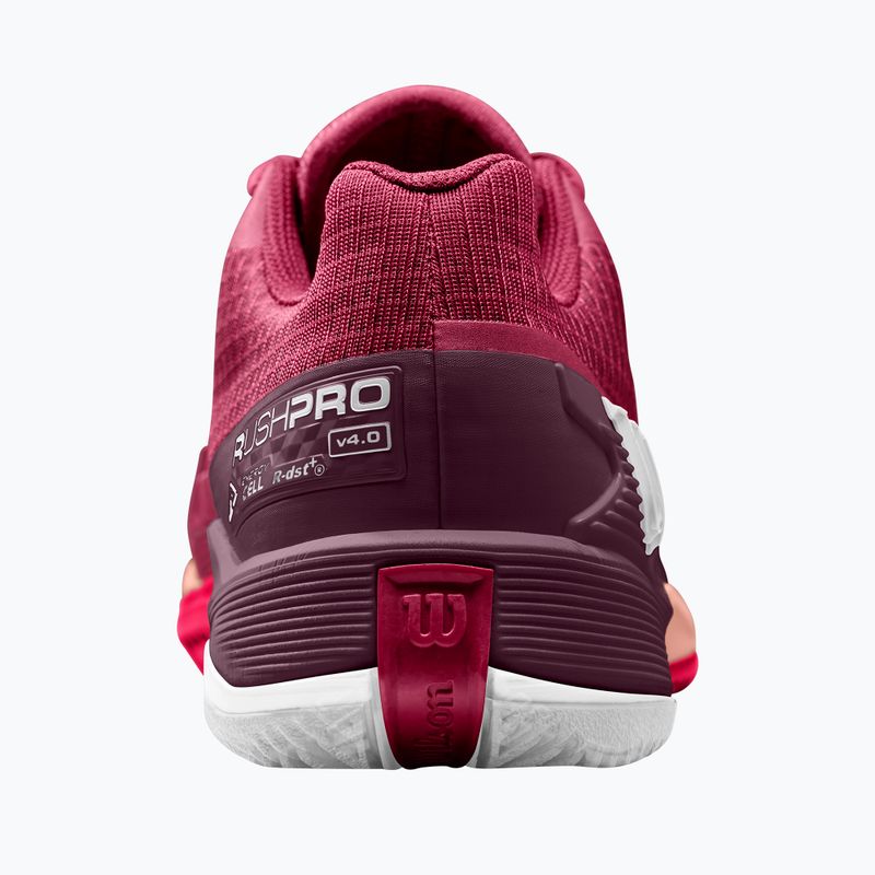 Női teniszcipő Wilson Rush Pro 4.0 Clay beet red/white/tropical peach 7