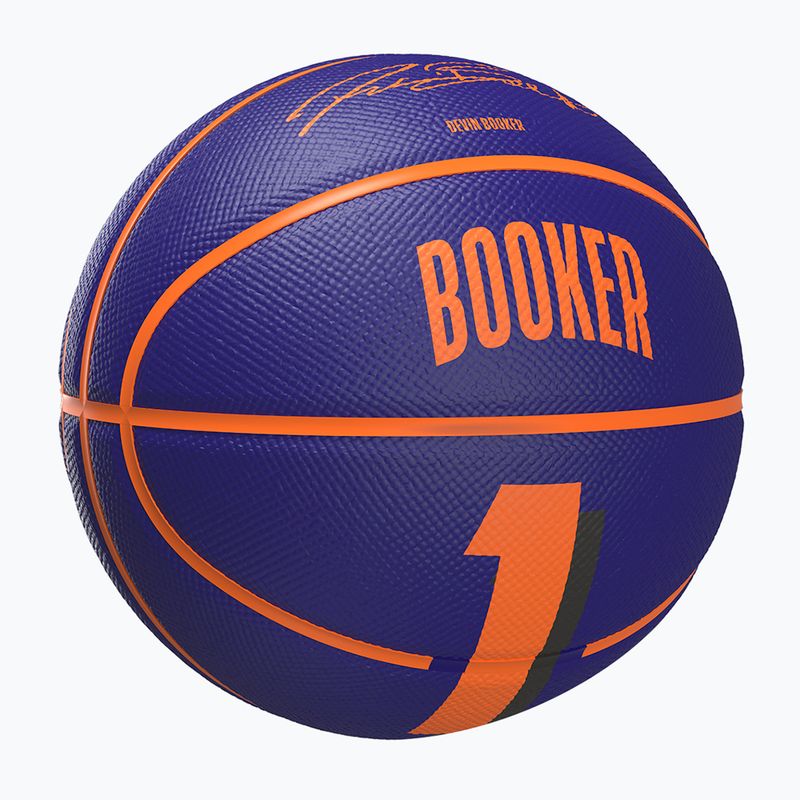 Gyermek kosárlabda Wilson NBA Player Icon Mini Booker navy méret 3 2