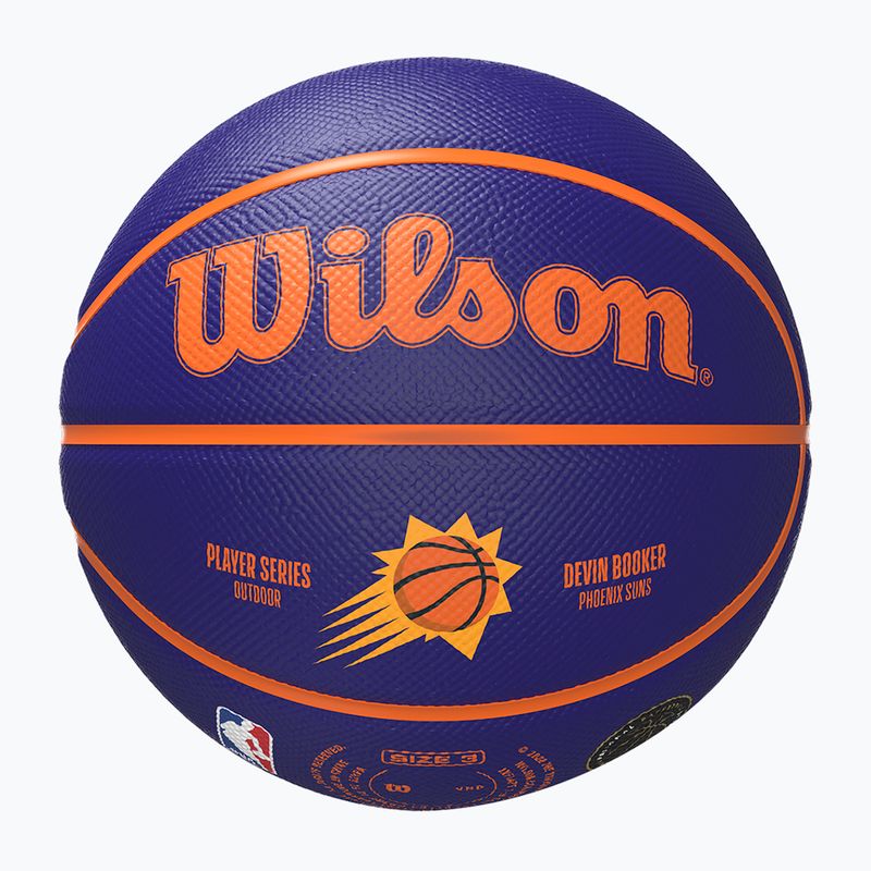 Gyermek kosárlabda Wilson NBA Player Icon Mini Booker navy méret 3 5