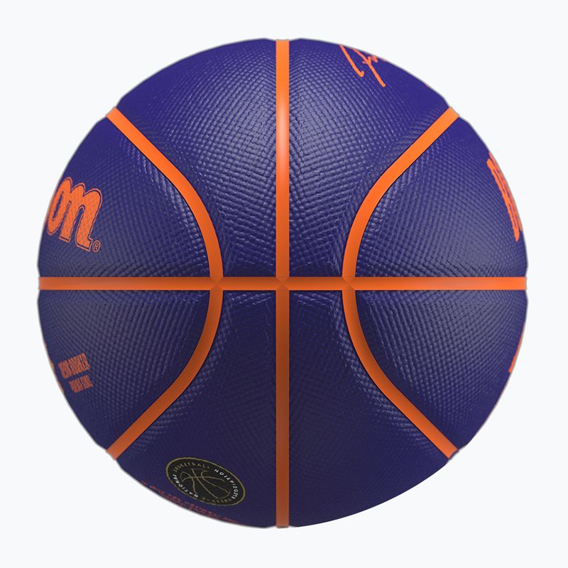 Gyermek kosárlabda Wilson NBA Player Icon Mini Booker navy méret 3 6