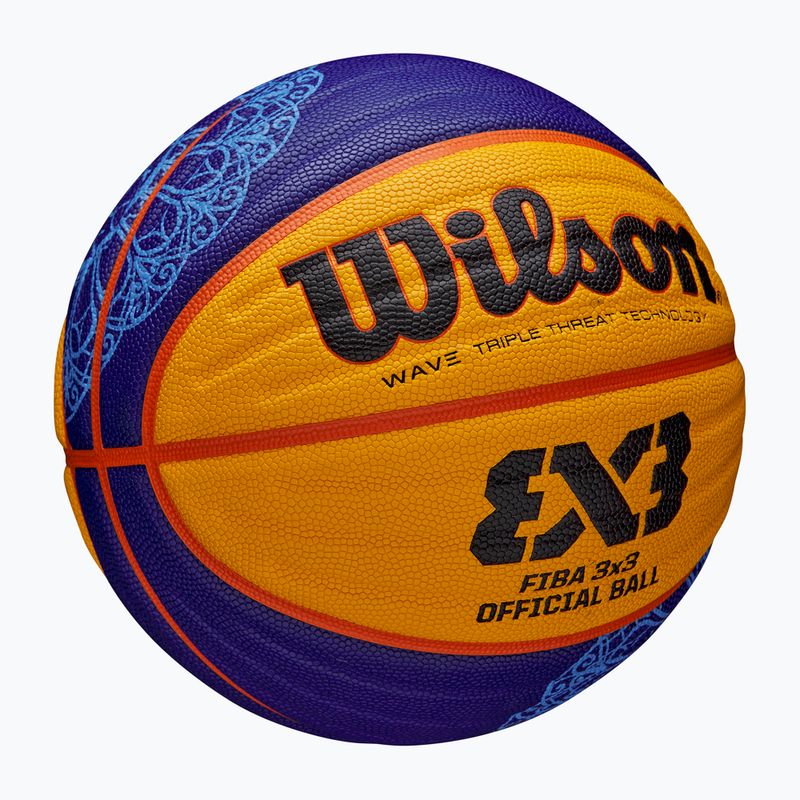 Wilson Fiba 3x3 kosárlabda Paris Retail kosárlabda 2024 kék/sárga 6-os méret 4