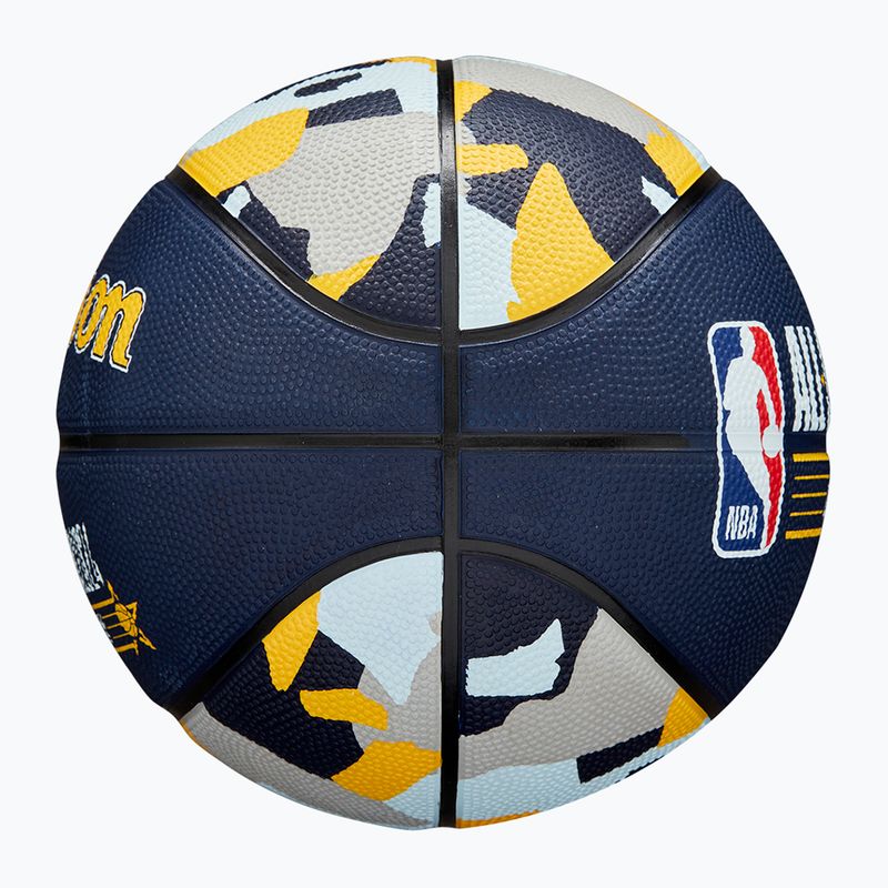 Wilson 2024 NBA All Star Mini gyermek kosárlabda + doboz barna 3 méret 7