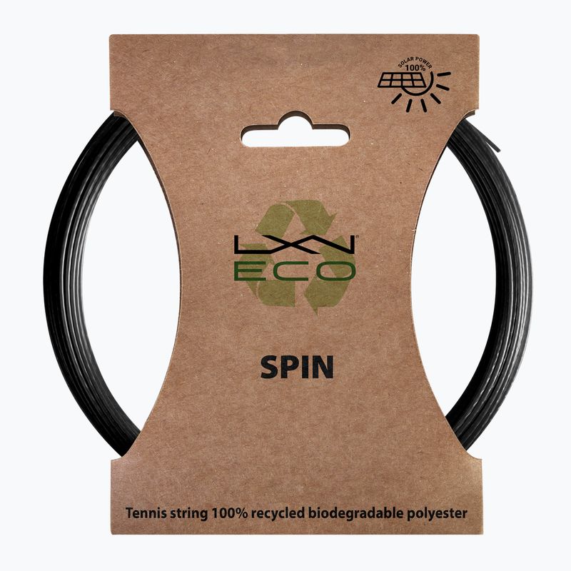 Tenisz húr Luxilon Eco Spin 125 12.2 m fekete