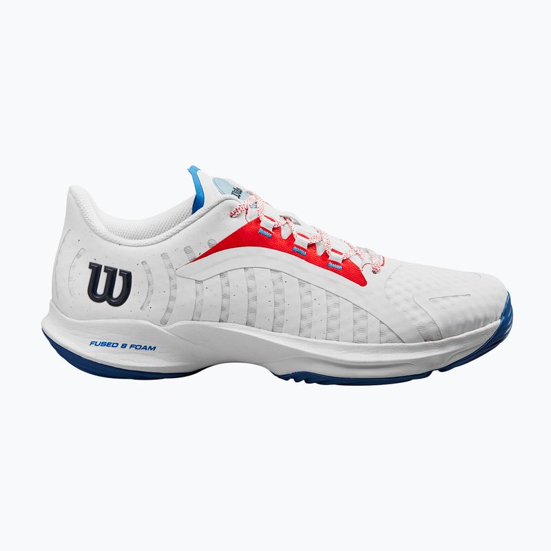 Padel cipő Férfi Wilson Hurakn Pro white/wilson red/deja vu blue 9