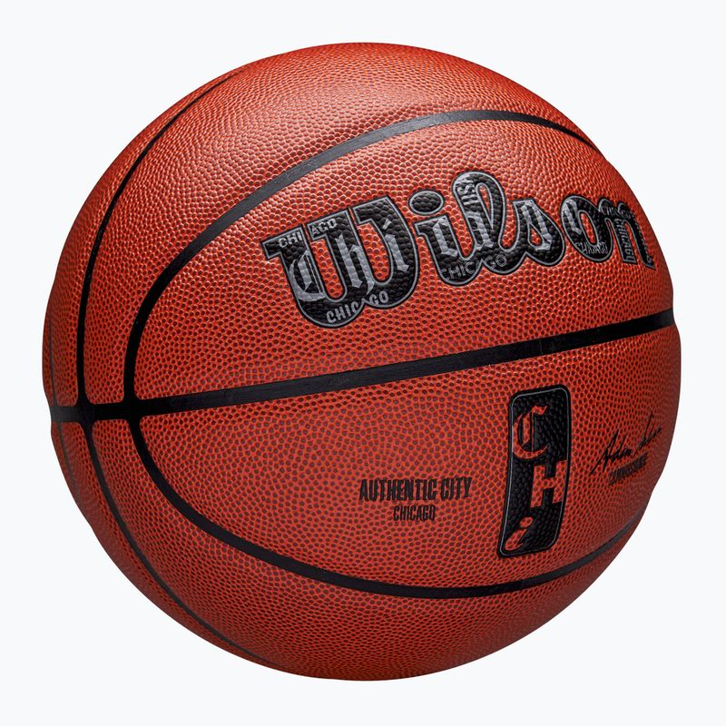 Wilson NBA kosárlabda Authentic City Chicago barna 7-es méret 2