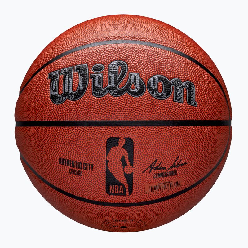 Wilson NBA kosárlabda Authentic City Chicago barna 7-es méret 7