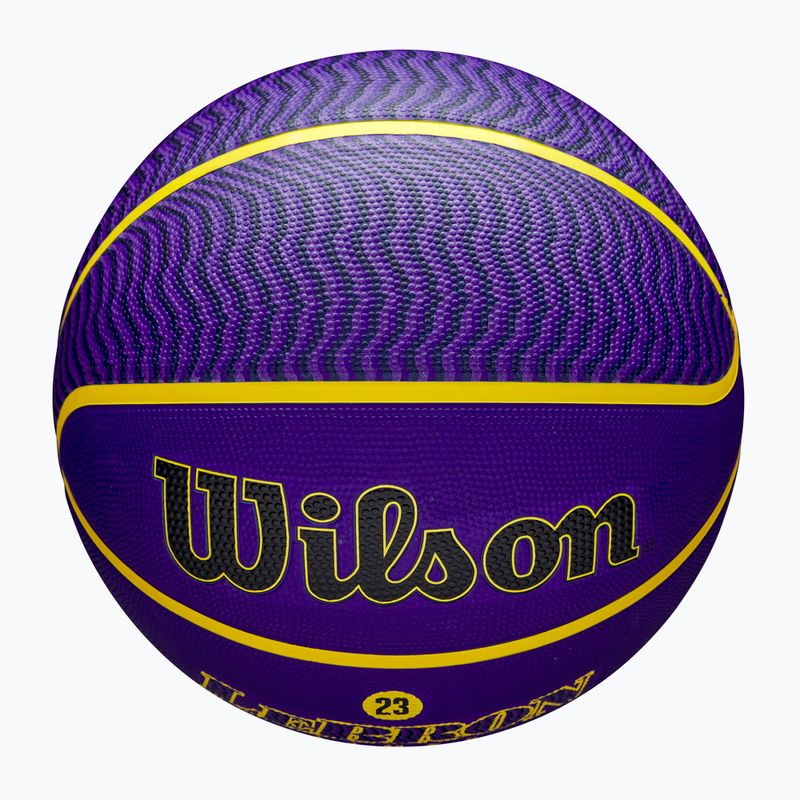 Wilson NBA Player Icon Outdoor kosárlabda Lebron kék 7-es méret 4