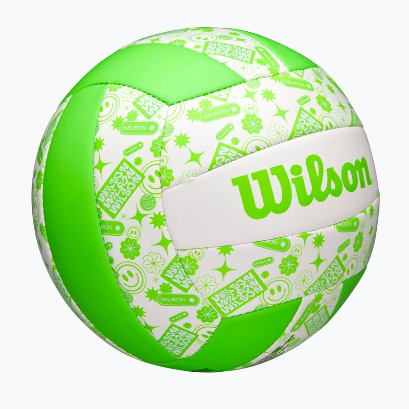 Wilson Stamp green/white röplabda 5 méret 2