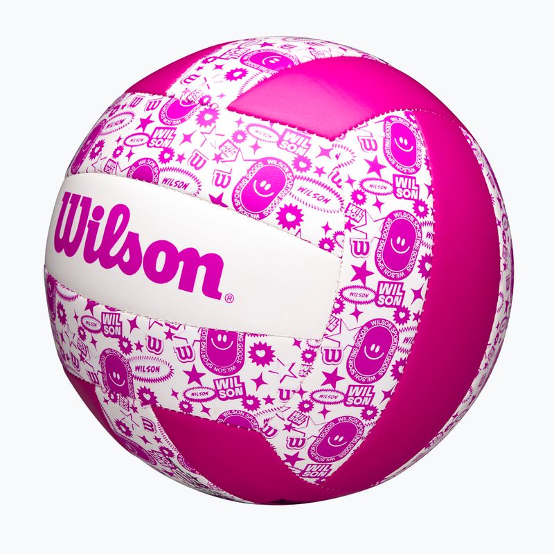 Wilson Stamp purple/white röplabda 5 méret 3