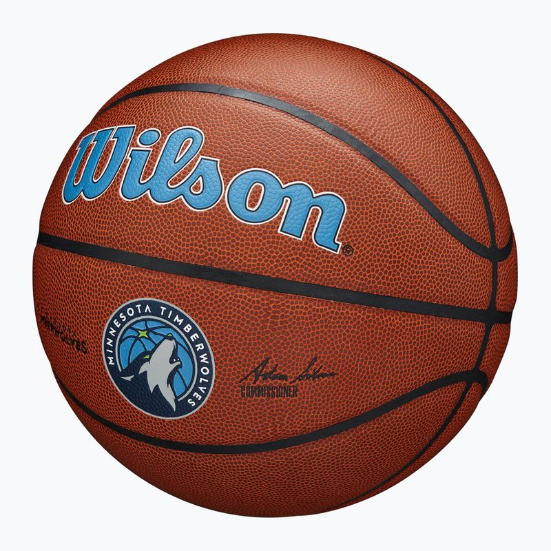 Wilson NBA Team Alliance Minnesota Timberwolves kosárlabda barna 7-es méret 3