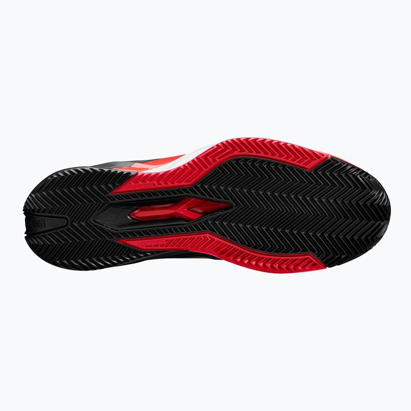 Férfi teniszcipő Wilson Rush Pro 4.5 Clay fekete/ infravörös/ fehér 5