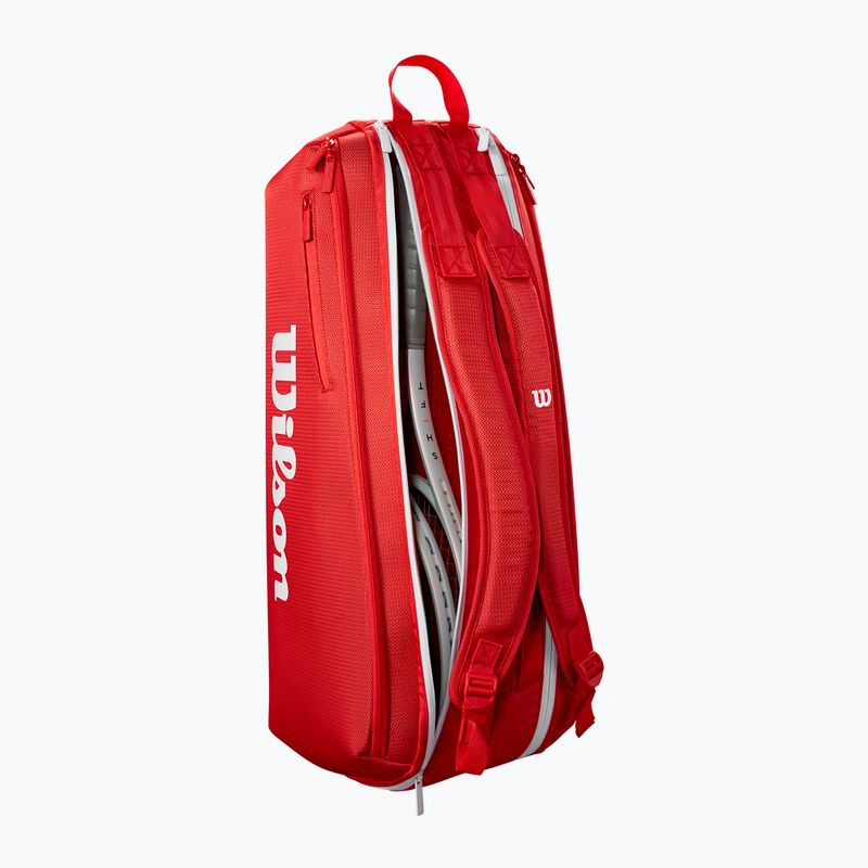 Wilson Super Tour Red 6PK piros tenisz táska 4