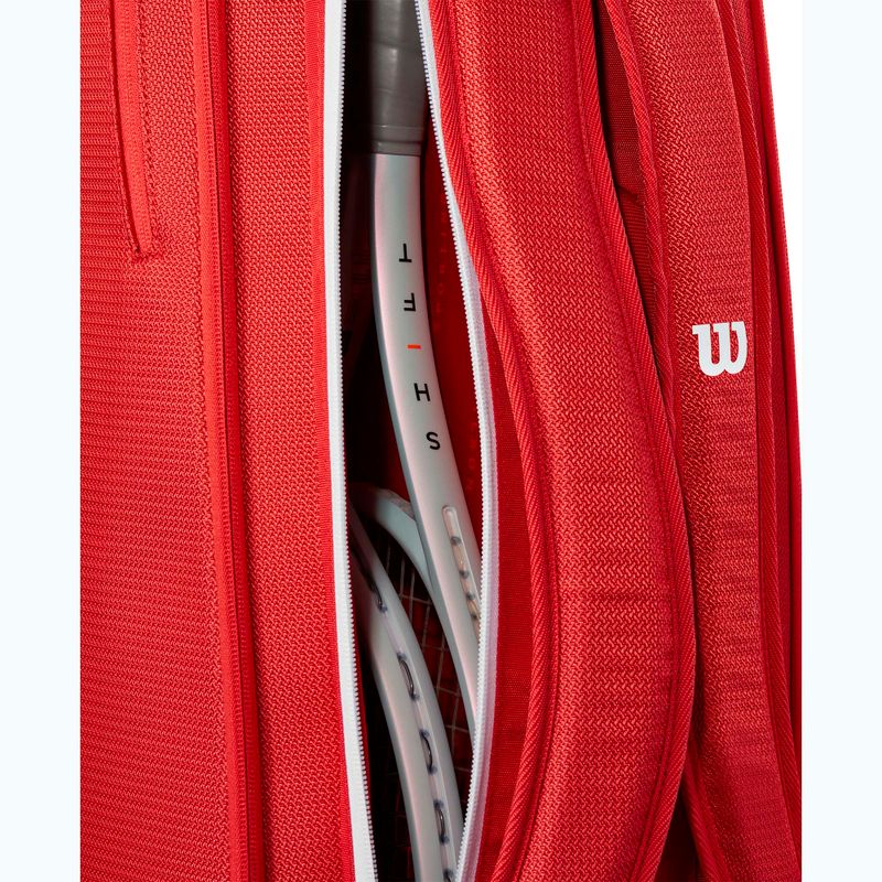 Wilson Super Tour Red 6PK piros tenisz táska 8