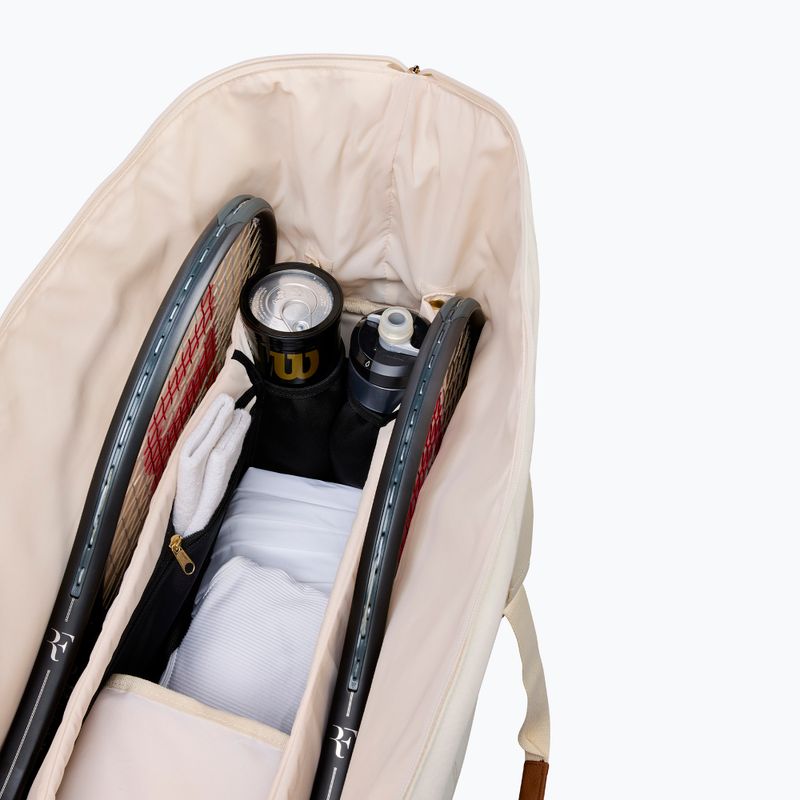 Wilson Roger Federer Lawn Practice Duffel tenisz táska 6Pk cream 3