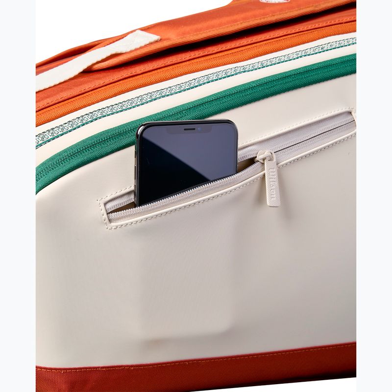 Wilson Roland Garros Super Tour tenisz táska 9Pk 2026 cream/clay/green 6