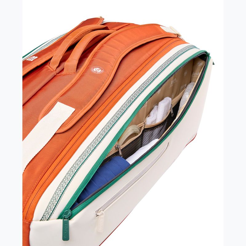 Wilson Roland Garros Super Tour tenisz táska 9Pk 2026 cream/clay/green 7