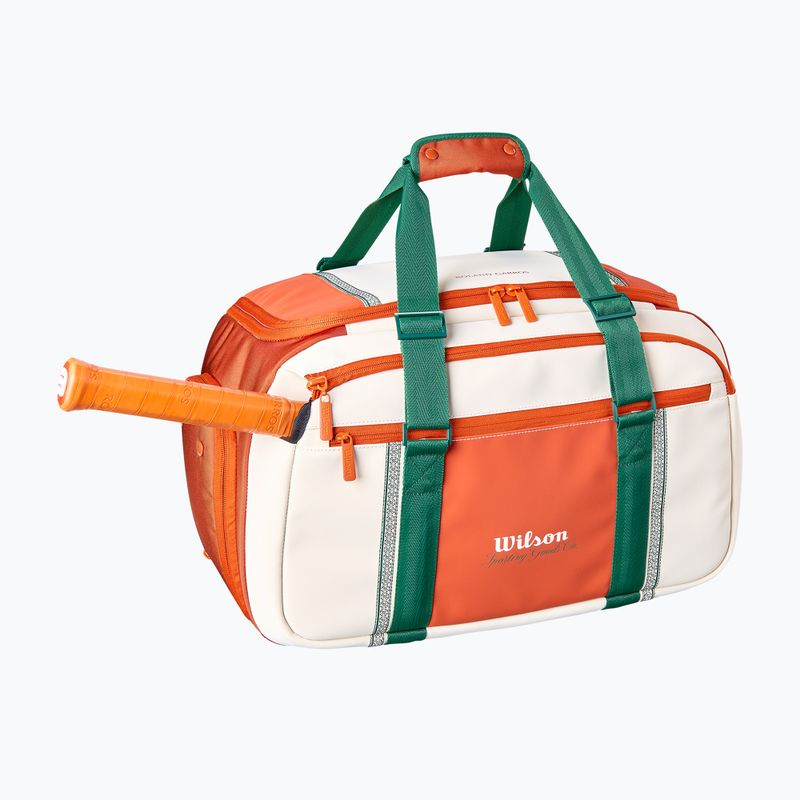 Wilson Roland Garros Small Duffel tenisz táska 2026 cream/clay/green 3