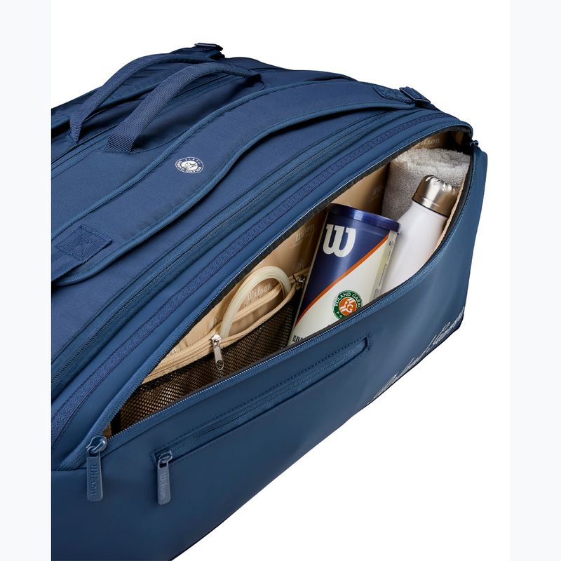 Wilson Roland Garros Session De Soiree Super Tour tenisz táska 15Pk 2026 navy/clay 7