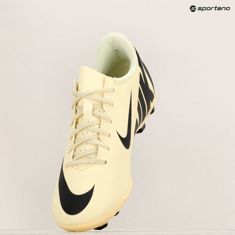 Nike Mercurial Vapor 15 Club FG/MG citromsárga/fekete gyermek focicipő 9