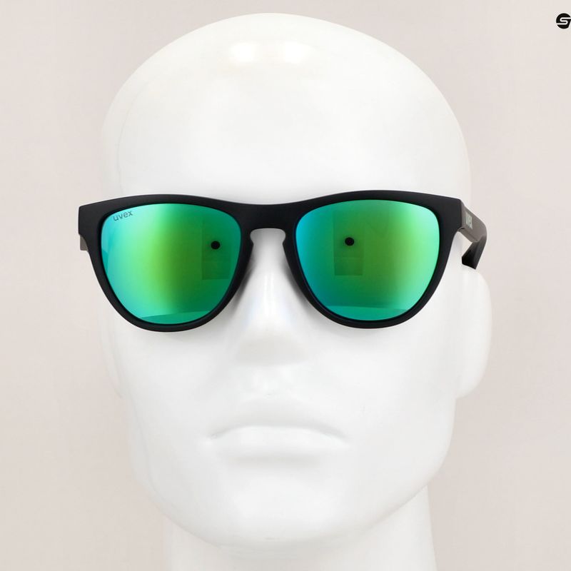 Napszemüveg UVEX Esntl Spirit black matt/mirror green 6