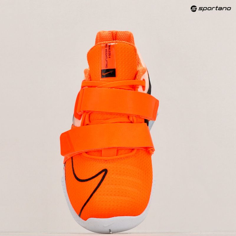 Nike Romaleos 4 narancssárga/fekete/fehér súlyemelő cipő 9