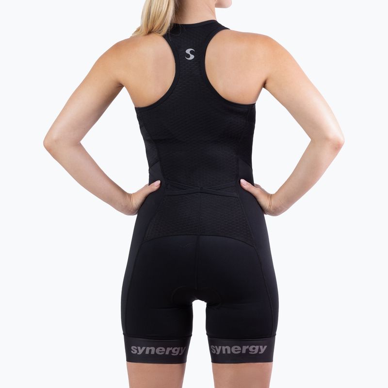 Női triatlonruha Synergy Pro Sleeveless Racerback Trisuit onyx 3