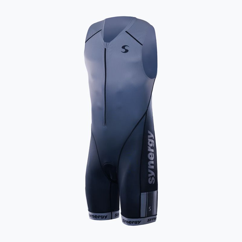 Férfi triatlon ruha Synergy Elite Sleeveless Trisuit smoke gray