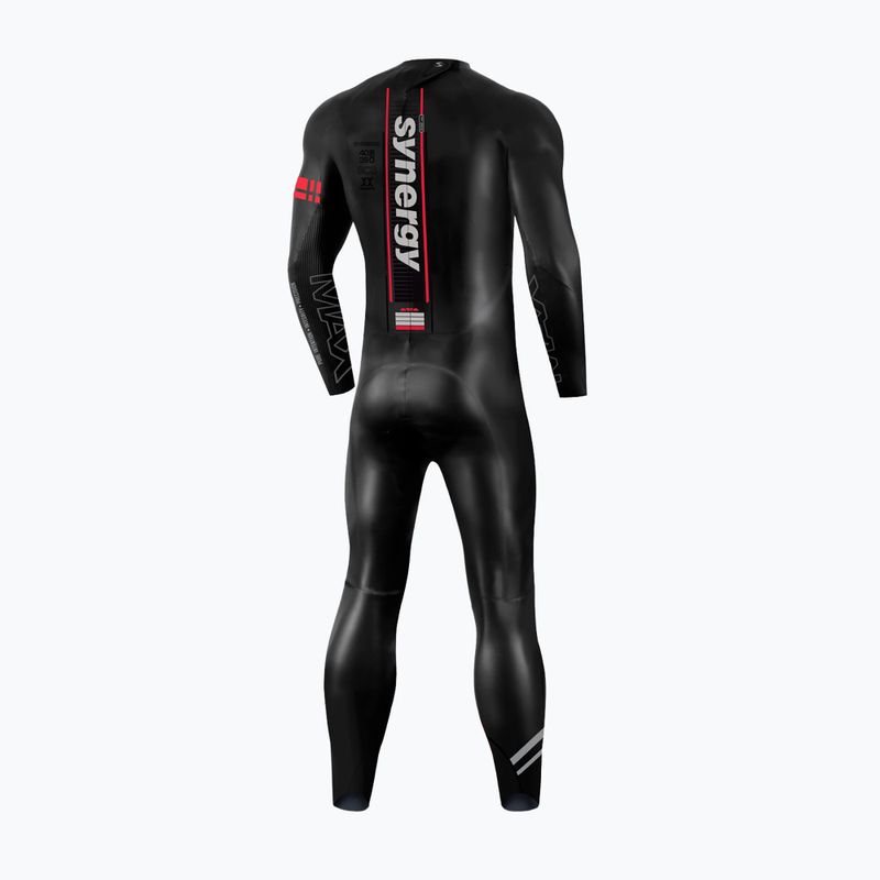 Férfi triatlon neoprén ruha Synergy Adrenaline Full Sleeve 5 mm black/red 2