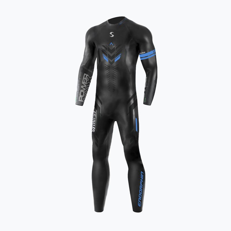 Férfi triatlon neoprén ruha Synergy Endorphin Full Sleeve 5/3 mm black/blue