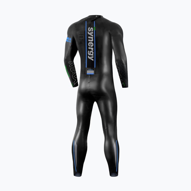 Férfi triatlon neoprén ruha Synergy Endorphin Full Sleeve 5/3 mm black/blue 2