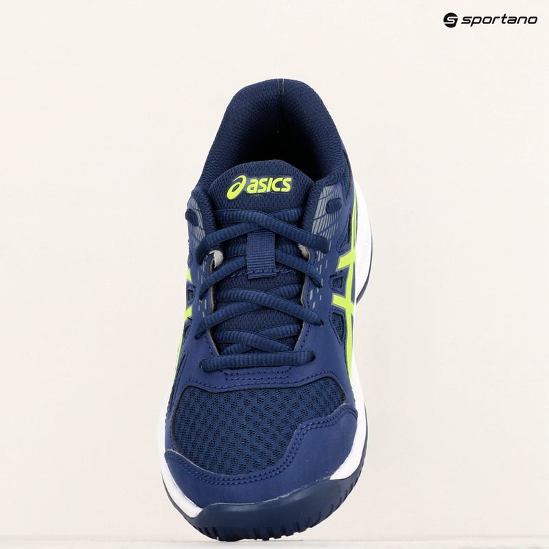 ASICS Upcourt 6 GS gyermek cipő kék expanse/biztonsági sárga 16