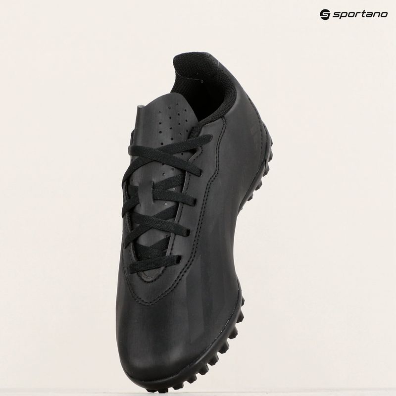 Gyermek adidas X Crazyfast 4 TF core black labdarúgó cipő 11