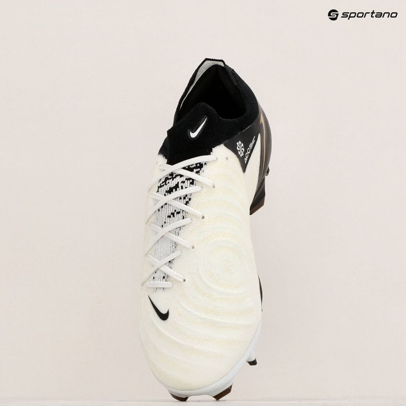 Férfi Nike Phantom GX II Pro FG futballcipő fehér/metál arany érme/fekete 9