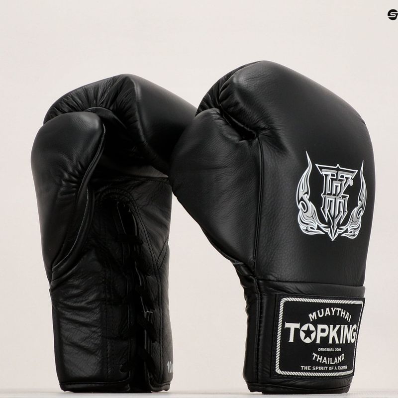 Top King Boxing verseny kesztyű fekete 8