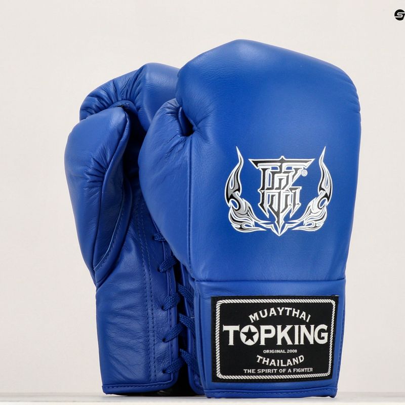 Top King Boxing kesztyű verseny kék 7