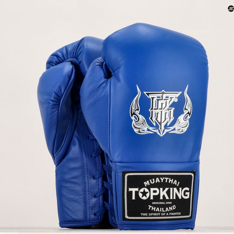 Top King Boxing kesztyű verseny kék 8