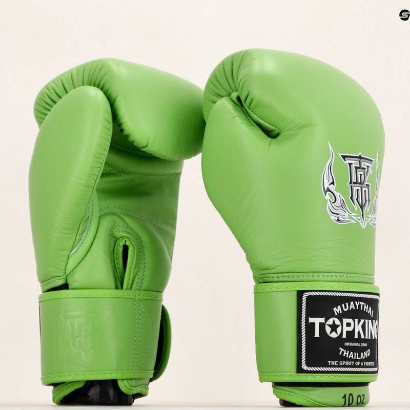 Top King Muay Thai Ultimate zöld bokszkesztyűk 7