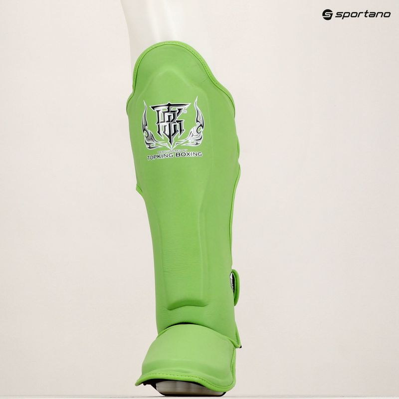 Top King Pro Semi Leather zöld sípcsont- és lábfejvédők 6