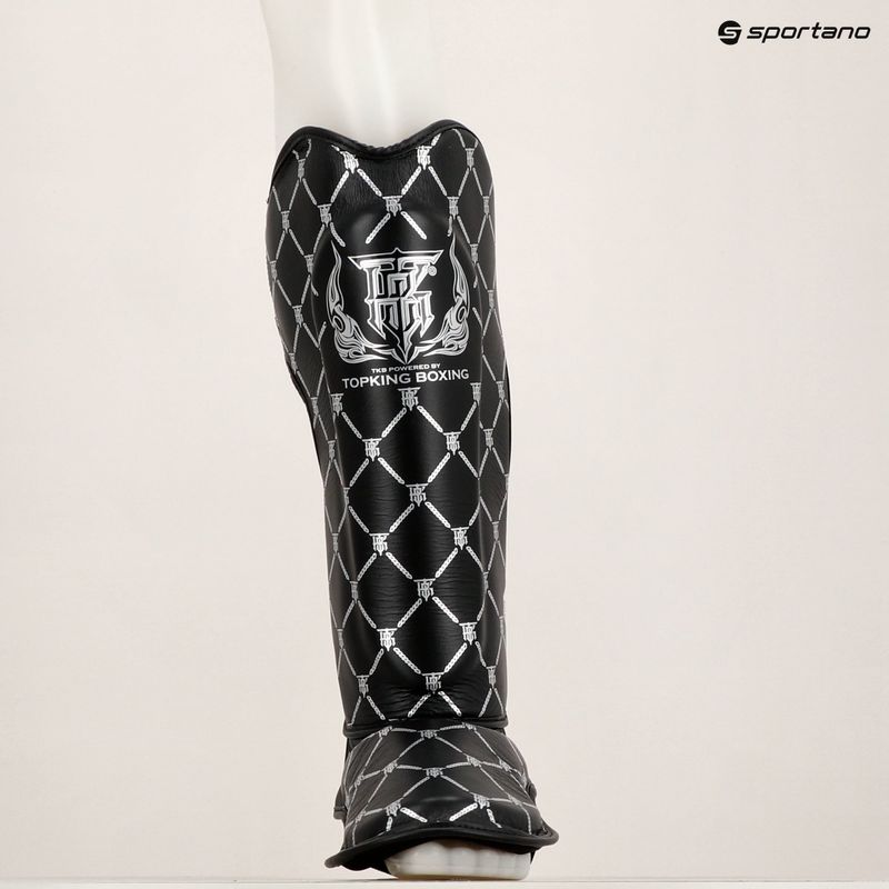 Top King Chain fekete/ezüst sípcsont- és lábfejvédők 6