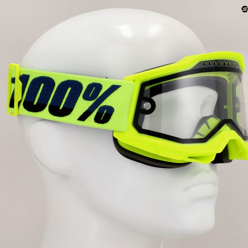 100% Accuri 2 Enduro MTB kerékpáros szemüveg fluo/sárga/tiszta kerékpáros szemüveg 7