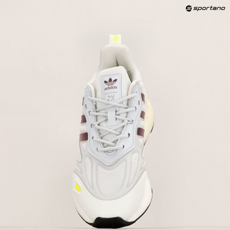 adidas ZX 2K Boost 2.0 gyermek cipő kristályfehér/szolársárga/fehér színű 9