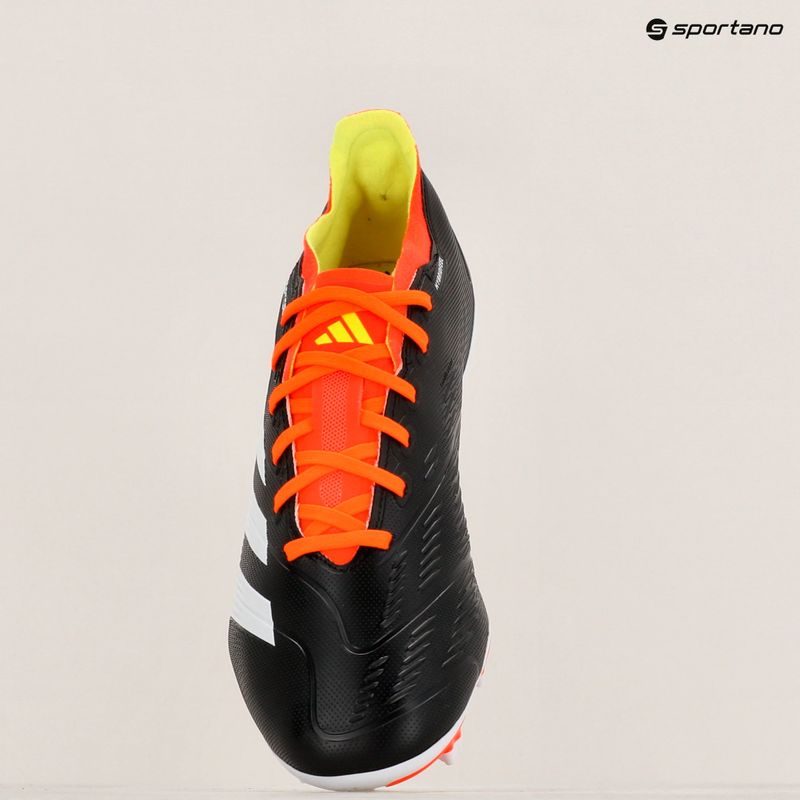 Futballcipő adidas Predator League FG core black/felhőfehér/szoláris piros 10