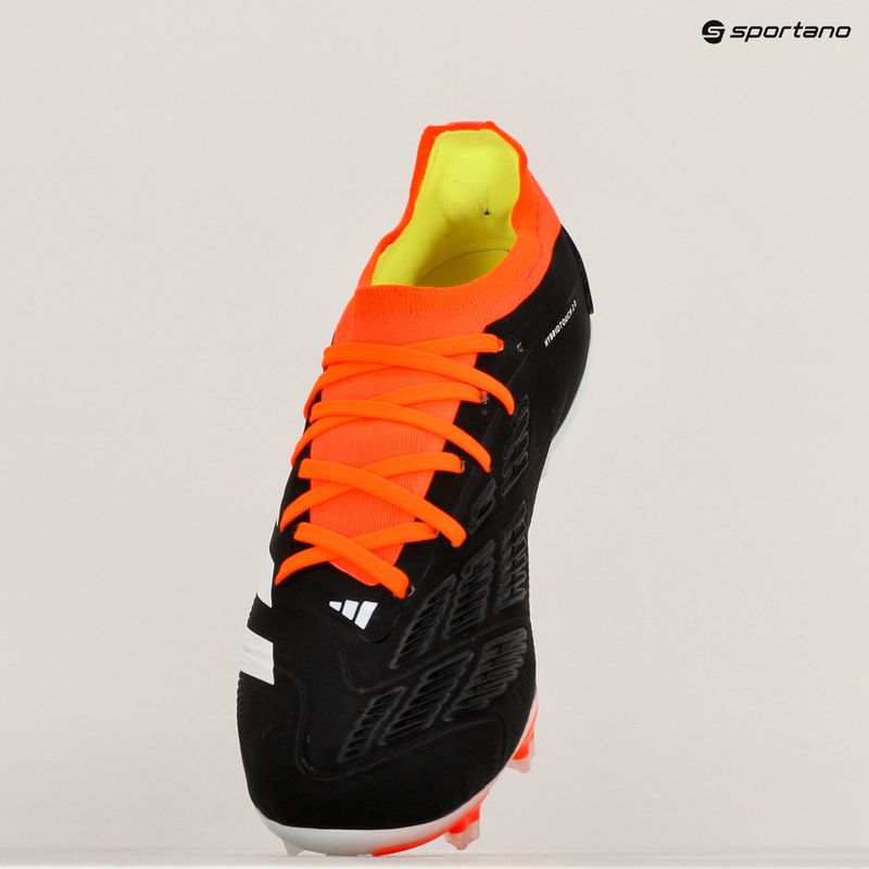 Férfi adidas Predator Pro FG core black/felhőfehér/szolárpiros futballcipő 10