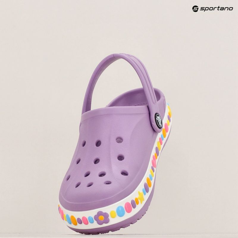 Gyermek Crocs Bayaband Charm Band Clogs orchidea 16