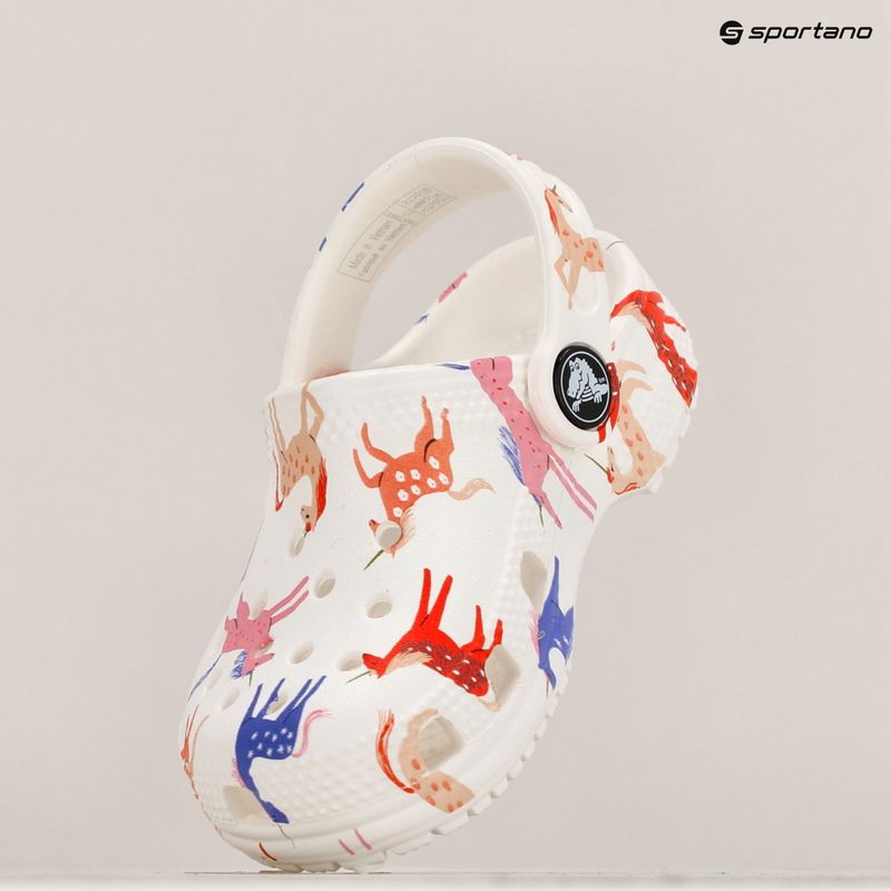 Crocs Classic Character Print Clog Kisgyermek egyszarvú flip-flopok 16