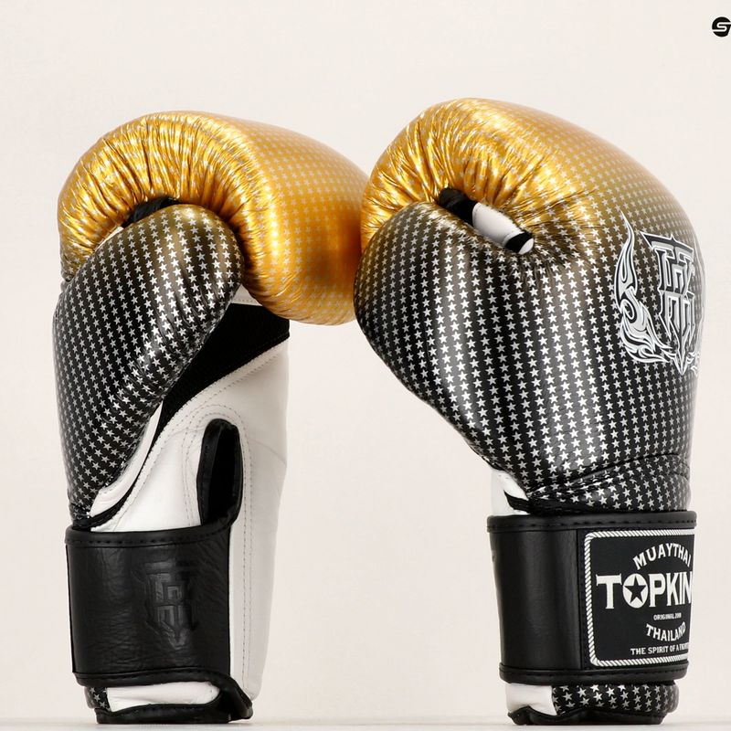 Bokszkesztyűk Top King Muay Thai Super Star Air gold 6
