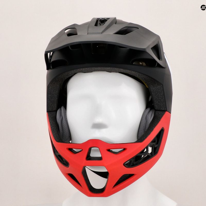 Kerékpáros sisak Dainese Linea 01 Mips Evo mono matt black/red/nardo grey 10