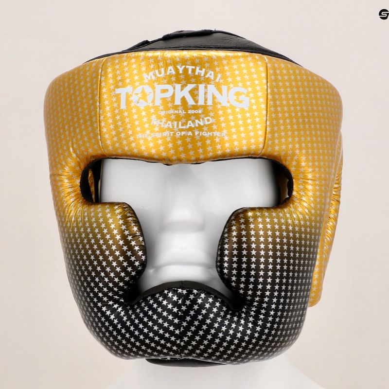 boksz fejvédő Top King Super Star gold 8
